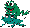 Toads playing