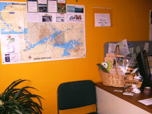 Inside the office